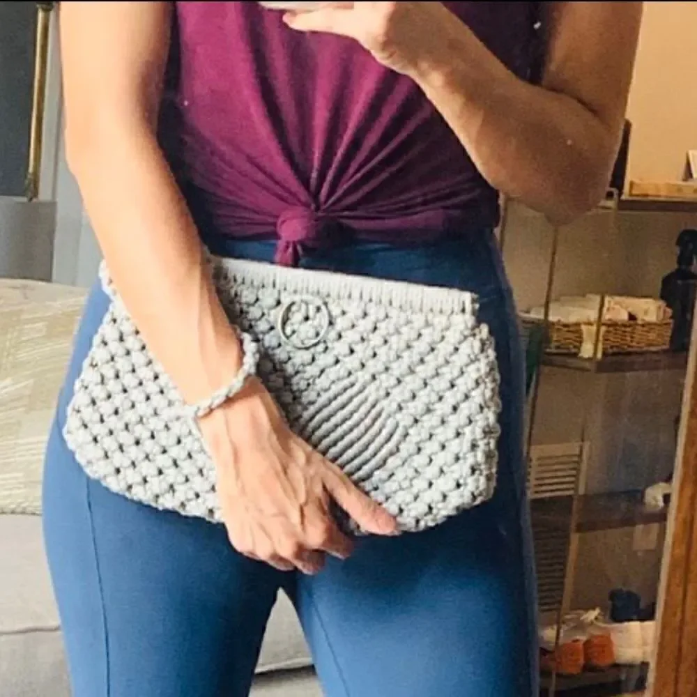 Handmade Crotchet Clutch Wristlet